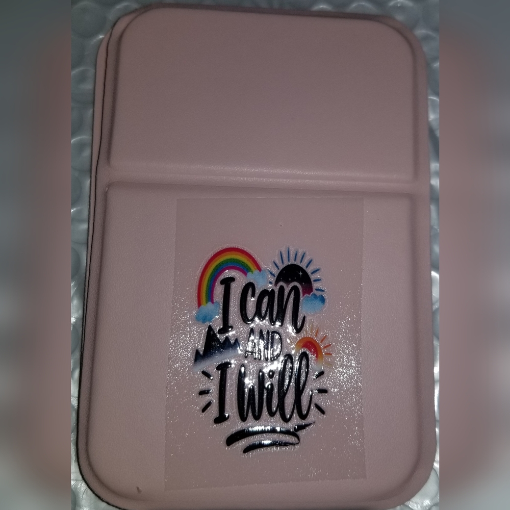 - Customized "I Can And I Will" Compact Folderable Mirror
